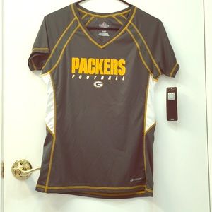 Green Bay PACKERS football v-neck, women’s fit